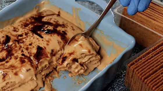 حلى فخم سجلوه عندكم لرمضان 🌙 حلى كريمة النسكافيه ب 4 مكونات فقط