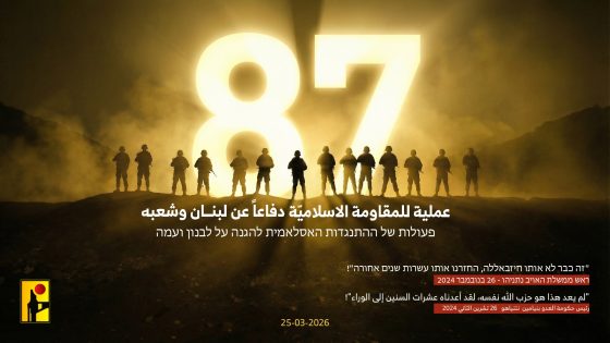 حزب الله خلال 24 ساعة ينفذ 87 عملية عسكرية .. اصابة وتدمير21 دبابة و 3 جرافات D9 وسيارتي همر 